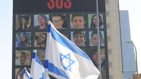 Rehenes israelíes en Gaza. Foto: EFE.