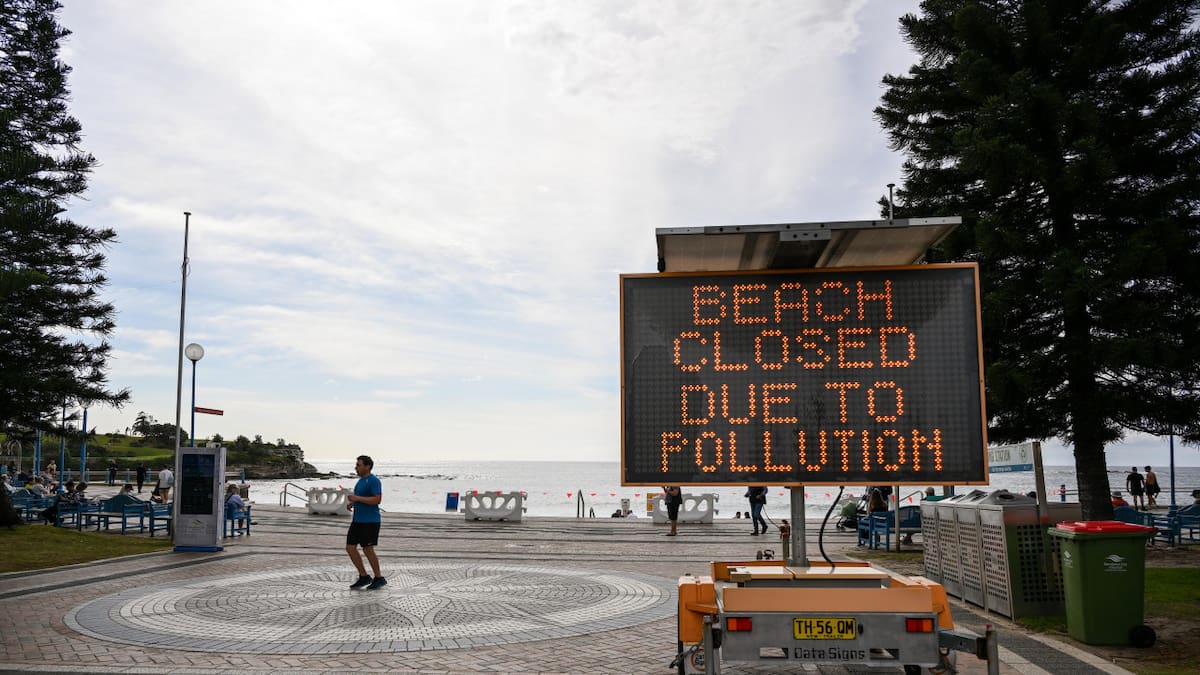 Playas cerradas en Sidney. Fuente: EFE