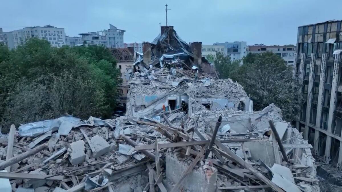 Ataque contra Leópolis. Guerra entre Rusia y Ucrania. Foto: Reuters.