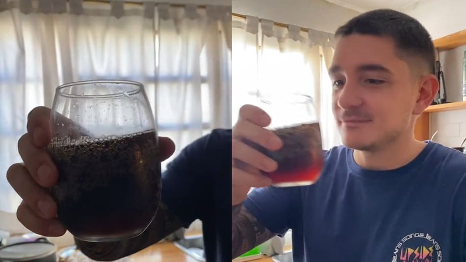 Tiktokers revelaron cómo guardar la gaseosa en la heladera y que no pierda el gas. Foto: captura video.