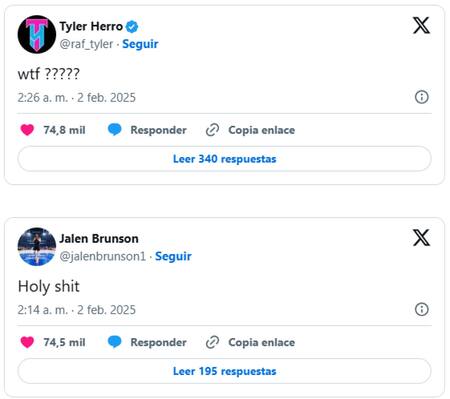 Reacciones al traspaso de Luca Doncic a Los Lakers. Foto: X / captura de pantalla.