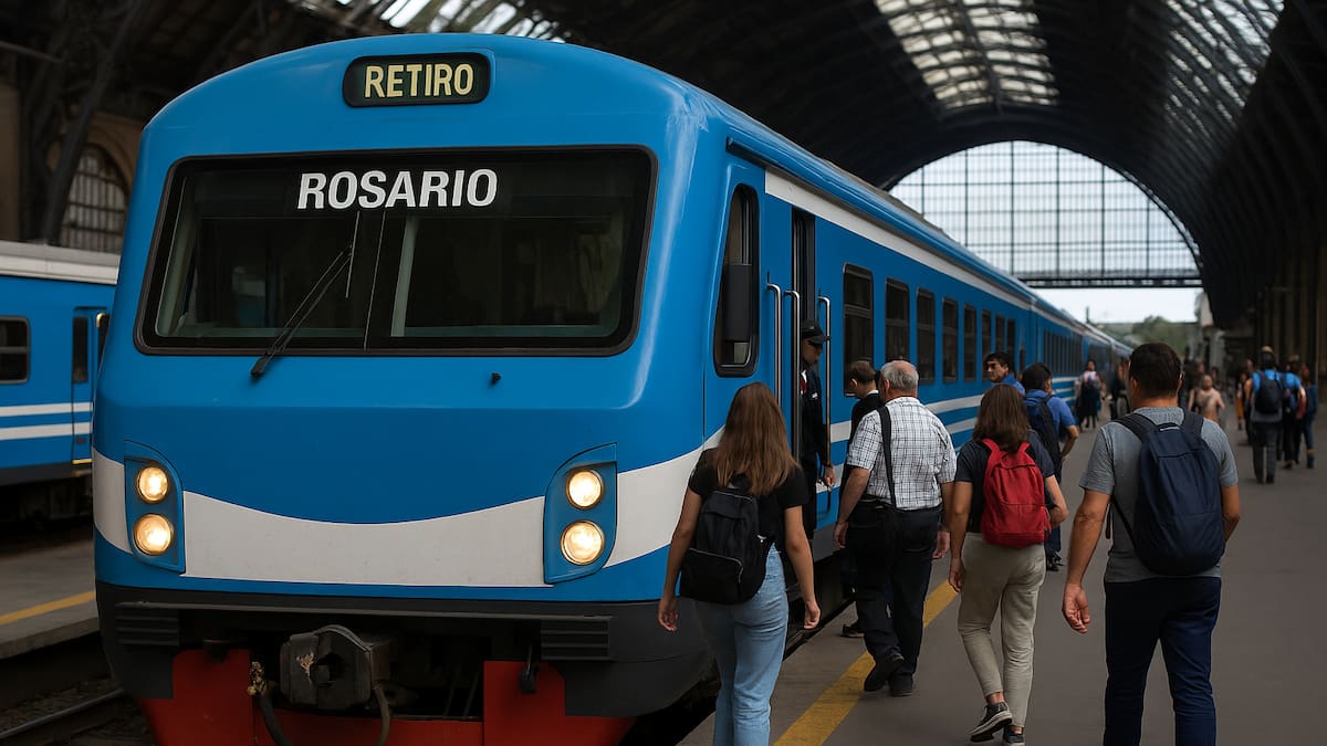 Viajar a Rosario en tren desde Buenos Aires: qué cambió en el servicio y cuáles son los nuevos horarios