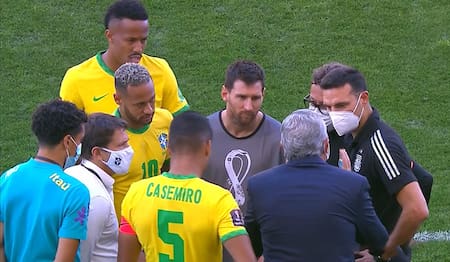 Escándalo entre Argentina y Brasil en 2021. Foto: capturas de pantalla.