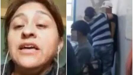 Romina Nárvaez, agresora. Fotos: captura.