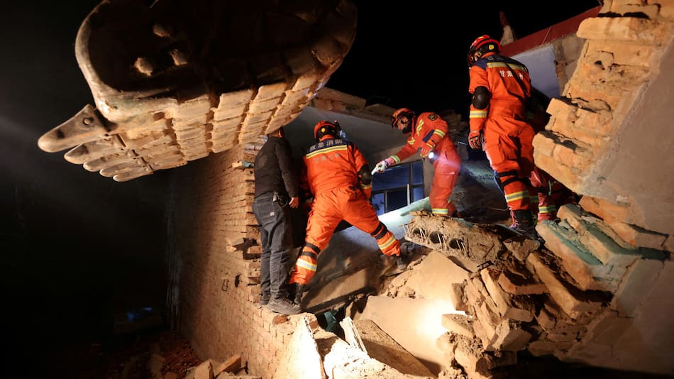 Sismo de 6,2 en China. Foto: Reuters