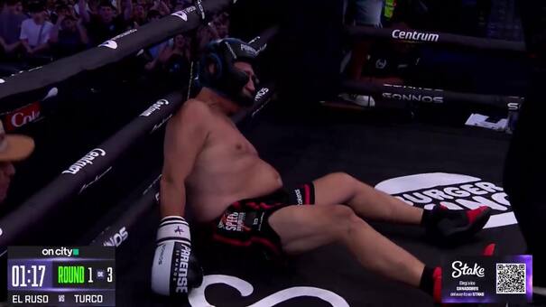 Video: el impactante KO en la pelea entre el "Turco" García y el "Ruso" en Párense de Manos 2