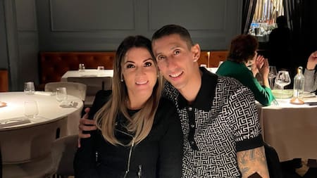 Jorgelina Cardoso y Ángel Di María. Foto: Instagram.