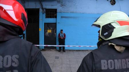 Derrumbe en Floresta, foto Télam