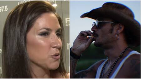 Daniela Ballester y Daniel Osvaldo. Fotos: captura eltrece - Instagram.