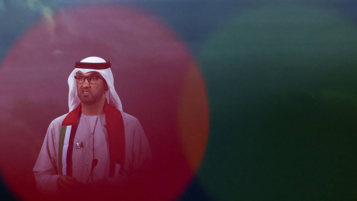 Ministro de Industria y Tecnología avanzada de los Emiratos Árabes Unidos y presidente de la COP28 , Sultan Ahmed al Jaber. Foto: Reuters.