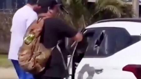 Ataque de turista en Viña del Mar. Foto: captura de video
