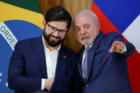 Gabriel Boric y Lula da Silva. Foto: REUTERS.