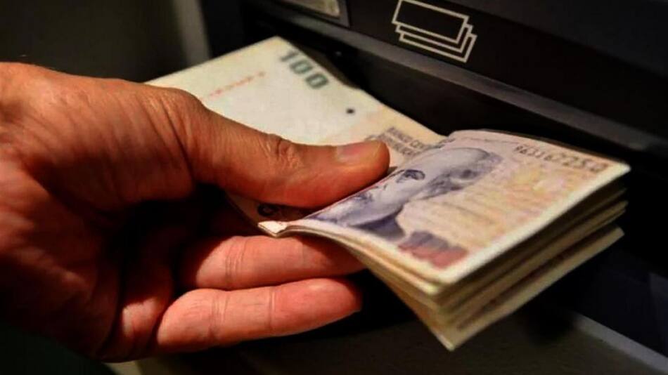 Pesos en cajero automático