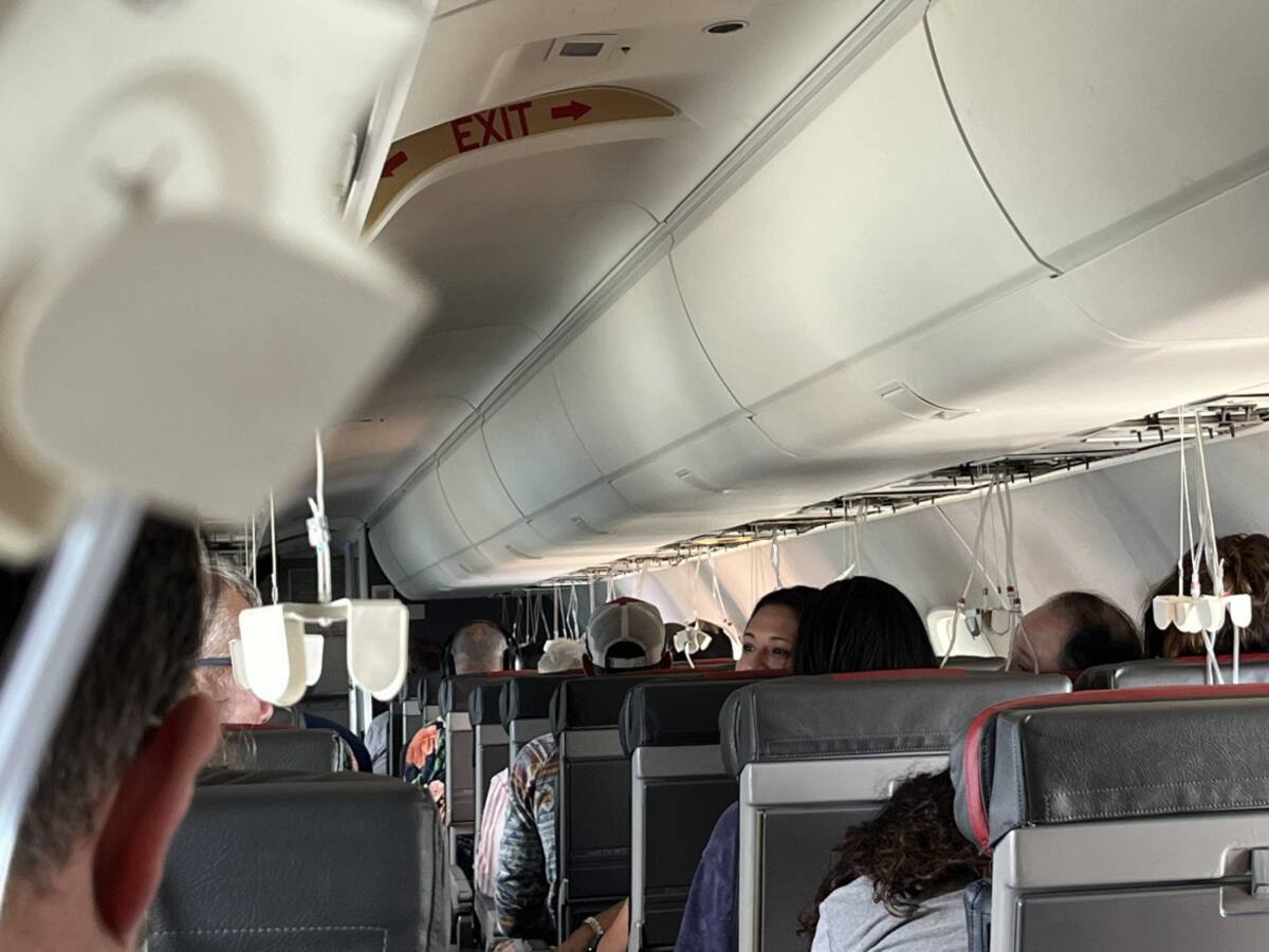 Vuelo 5916 American Airlines. Foto Twitter @HarrisonHove.