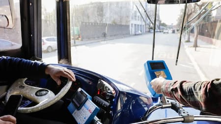 Colectivo, transporte público. Foto: NA