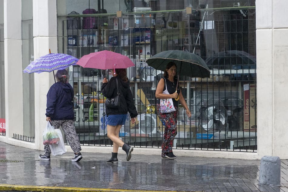 Lluvias en Buenos Aires. Foto: NA/Daniel Vides.