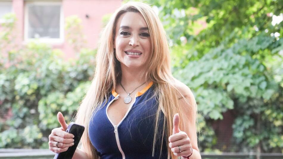 Fátima Flórez votó en Palermo. Foto: NA.