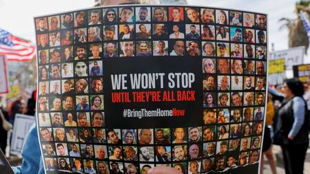 La búsqueda desesperada de los rehenes israelíes. Foto: Reuters