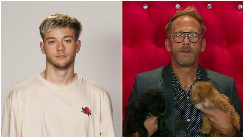 Nacho Castañares y Rodolfo, su padre. Fotos: Instagram - captura Telefe.