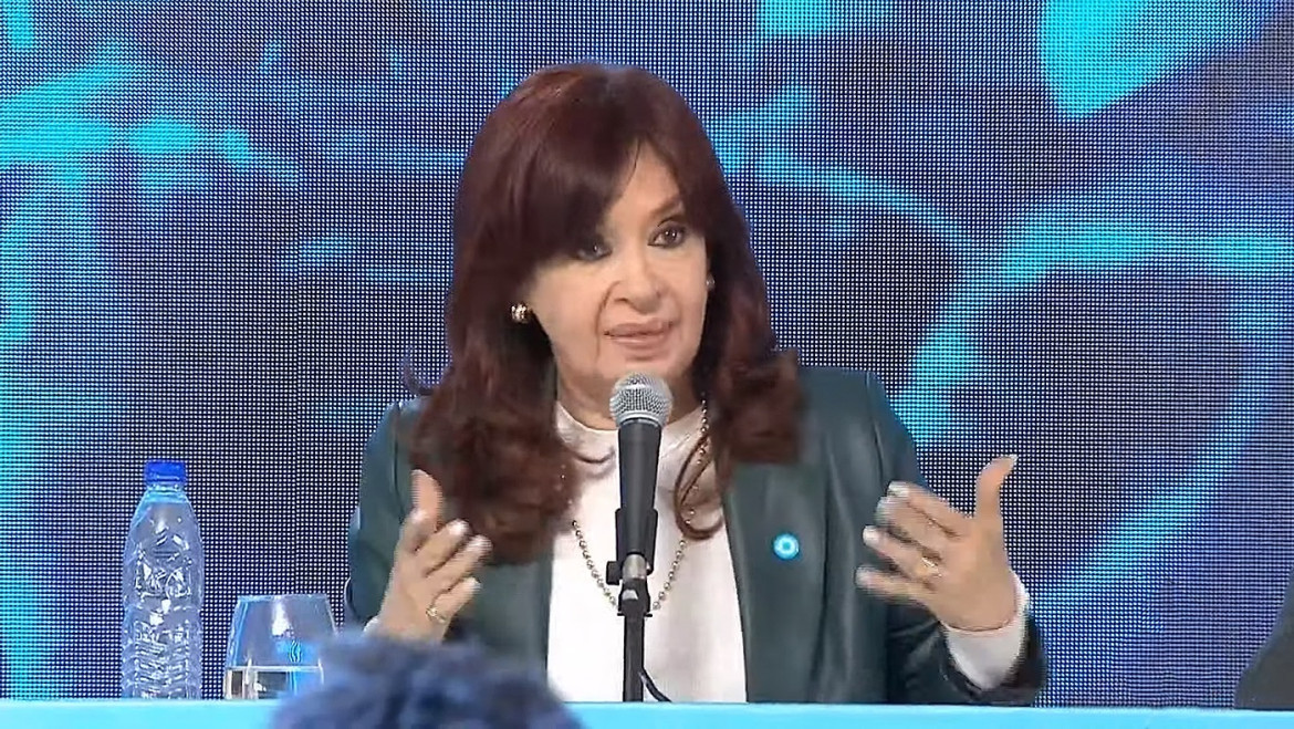 Cristina Fernández de Kirchner en la inauguración del Gasoducto Néstor Kirchner. Foto: NA.