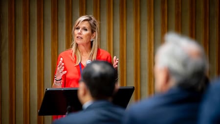 La reina Máxima durante su visita a Sudáfrica. Foto: X / @UNSGSA.