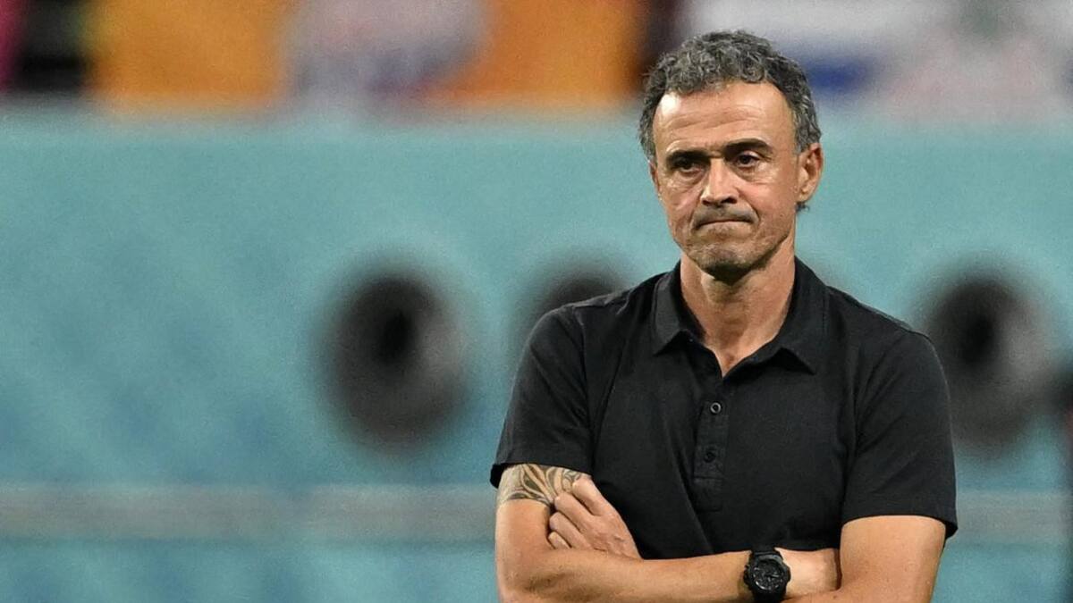 Luis Enrique; entrenador de España. Foto: Reuters.