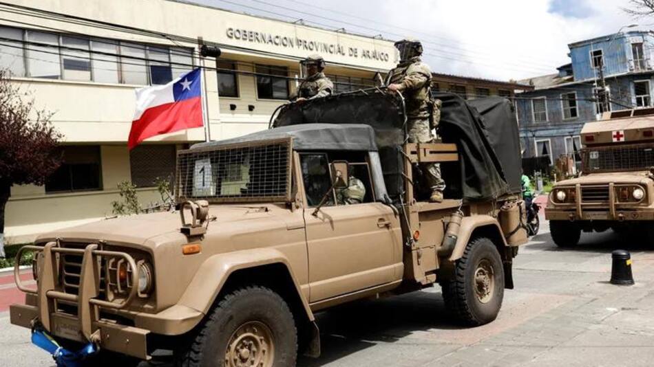 Militarización en Chile. Foto: REUTERS