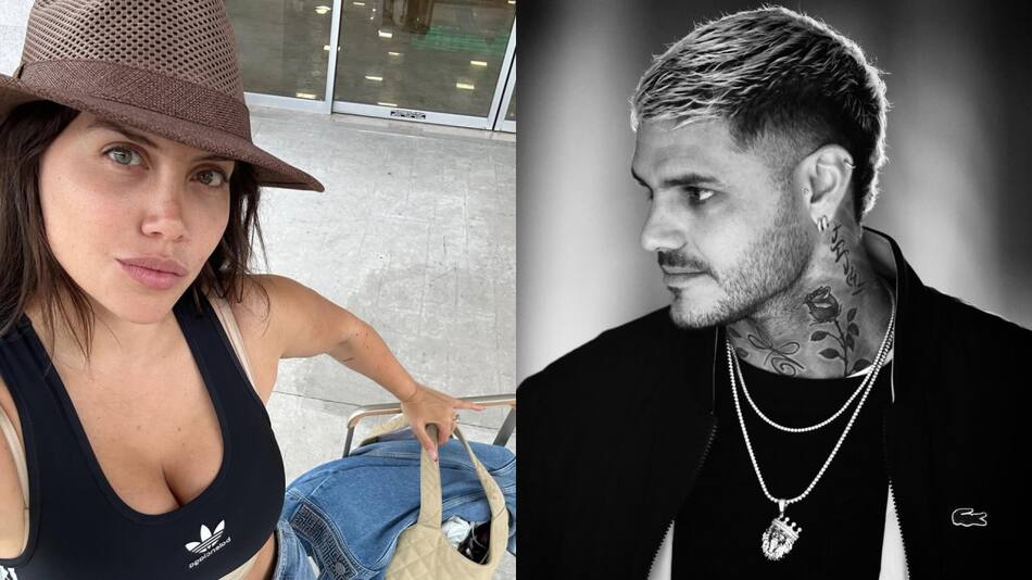 Wanda Nara y Mauro Icardi. Fotos: Instagram.
