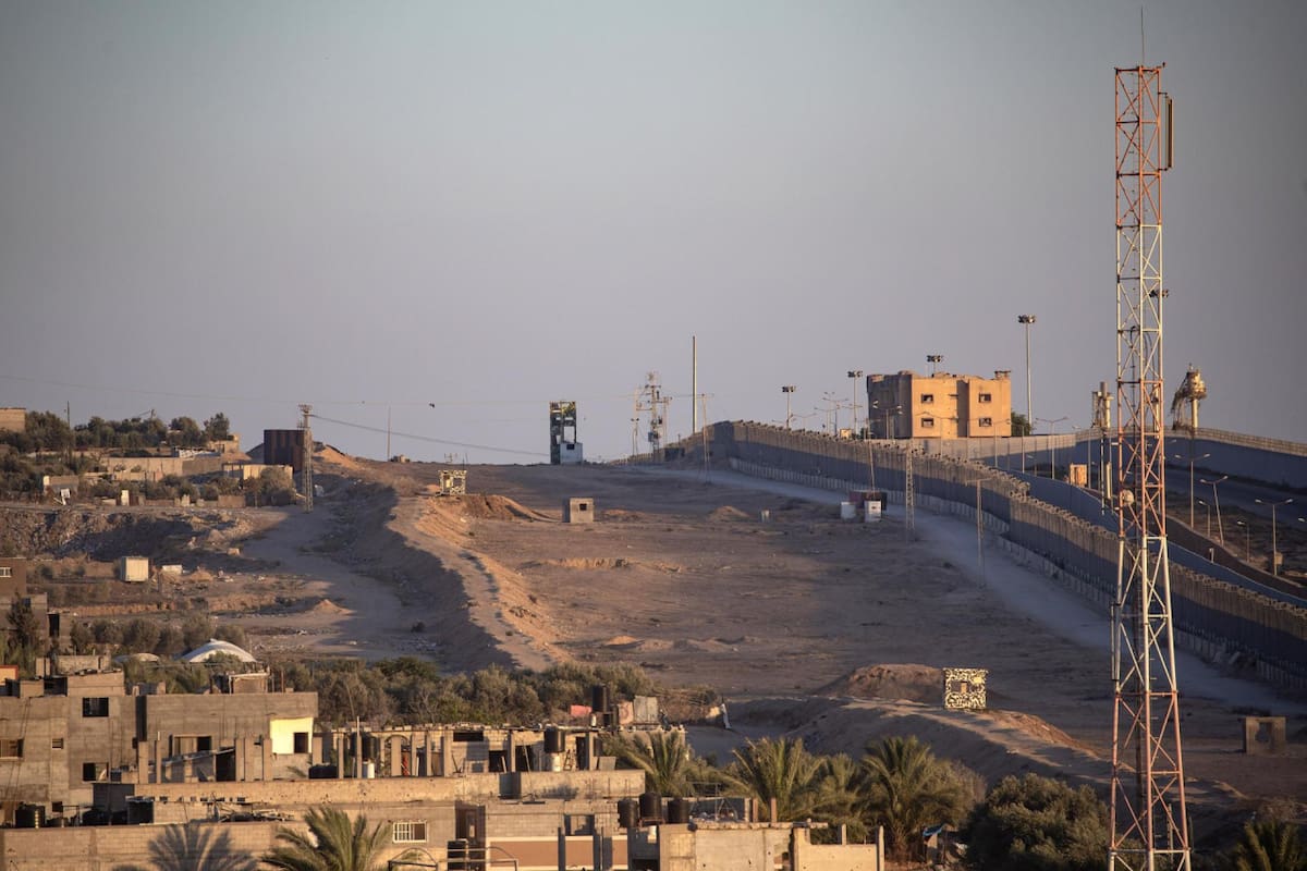 Rafah; frontera entre Israel y Egipto. Foto: EFE.