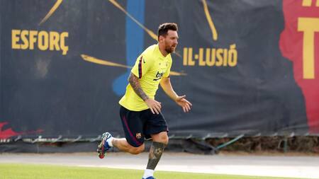 Lionel Messi, entrenamientos del Barcelona, fútbol, REUTERS