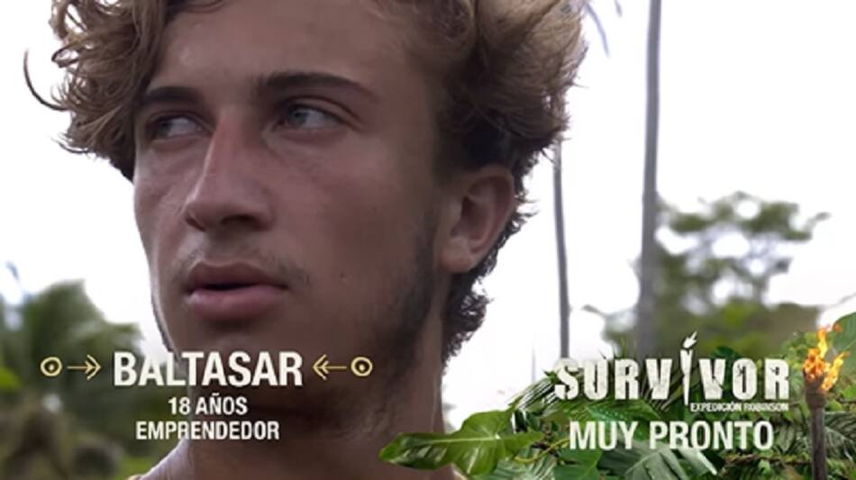 Baltasar, participante de "Survivor Expedición Robinson". Foto: captura Telefe.