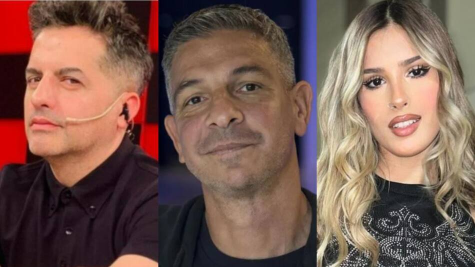 Ángel de Brito, Marcelo Corazza y Julieta. Fotos: archivo.