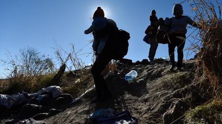 Crisis migratoria; frontera México-EEUU. Foto: EFE