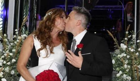 Lizy Tagliani y Sebastián Nebot. Foto: NA.