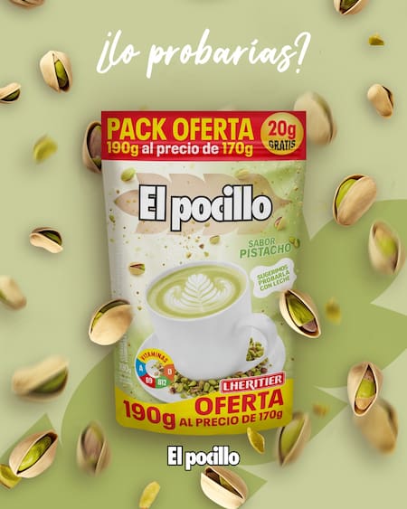 El pocillo, sabor pistacho.