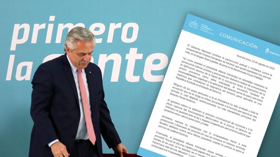 Tuit de Alberto Fernández, NA, Presidencia