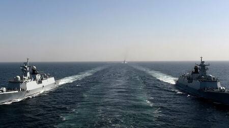Despliegue paquistaní en el mar Arábigo. Foto: X.