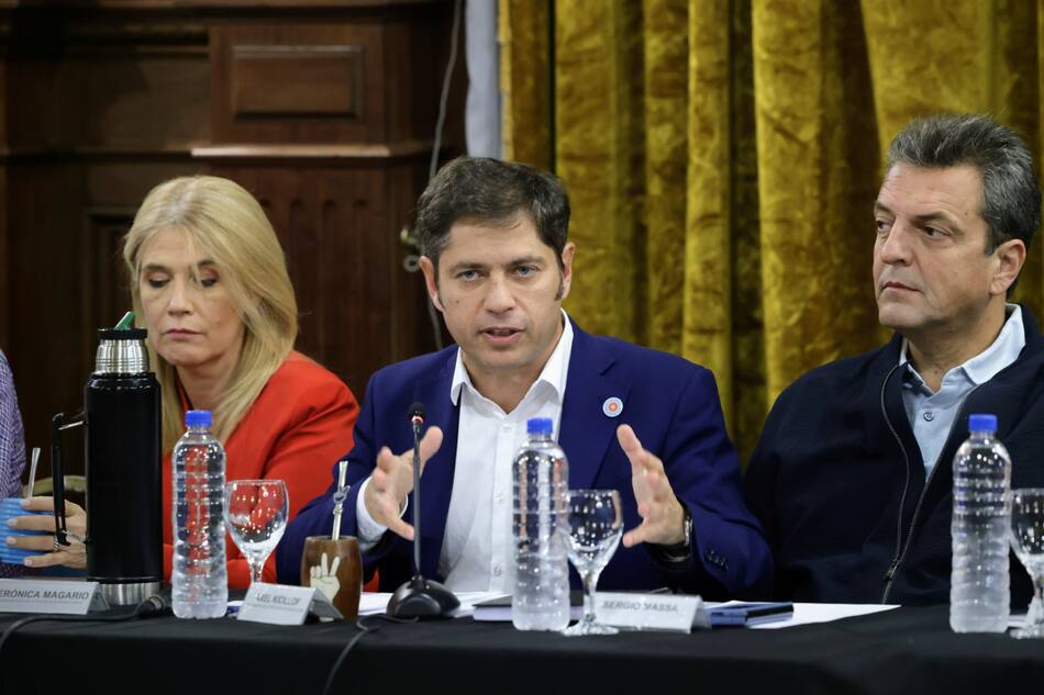 Reunión del PJ Bonaerense. Foto: X @Kicillofok