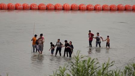 Barrera antiinmigrante en Texas. Foto: Reuters