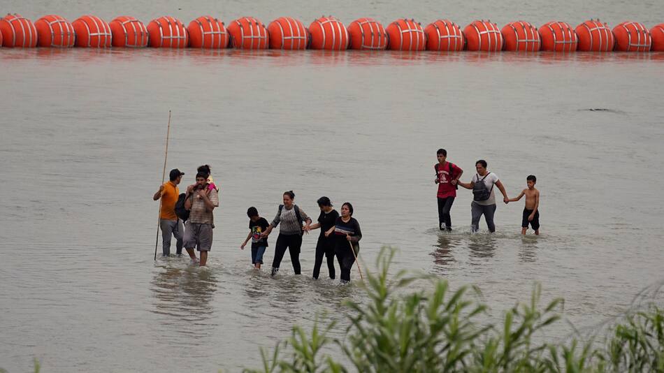 Barrera antiinmigrante en Texas. Foto: Reuters