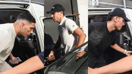 Abiel Osorio, José Florentín y Brian Cufré. Fotos: NA.