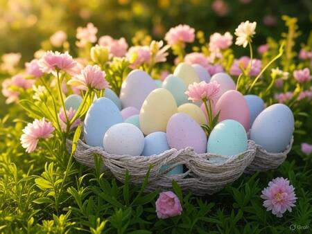 Tarjetas de pascuas. Fuente: Grok