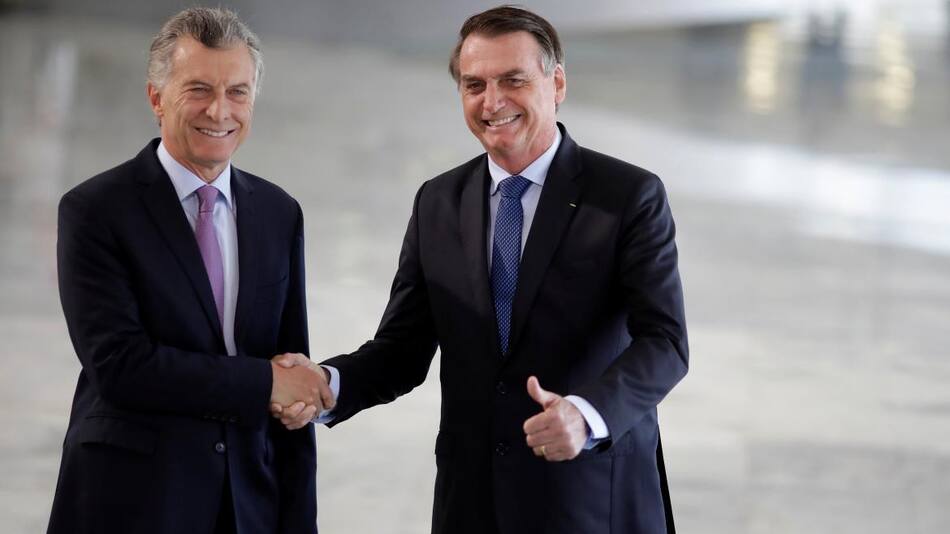 Mauricio Macri y Jair Bolsonaro (Reuters)