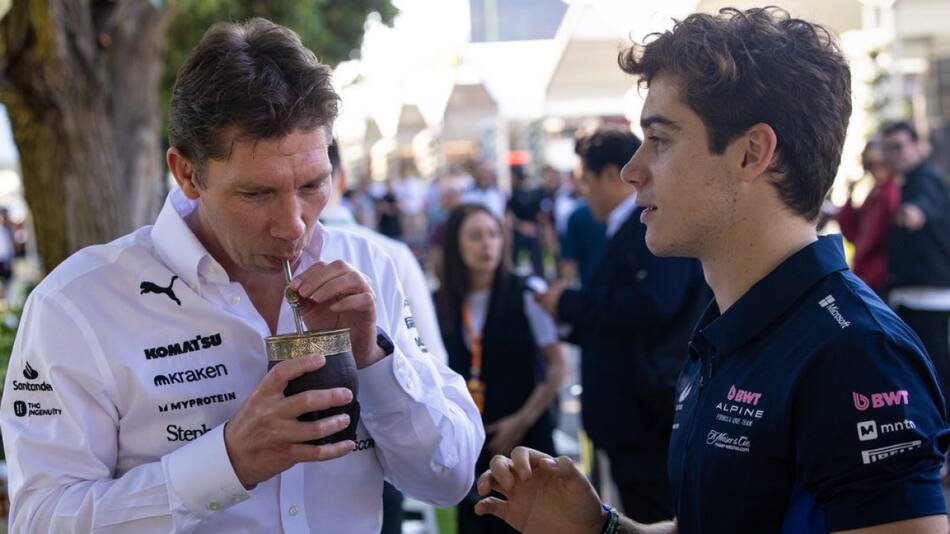 James Vowles junto a Franco Colapinto. Foto: X @Colapinto_news