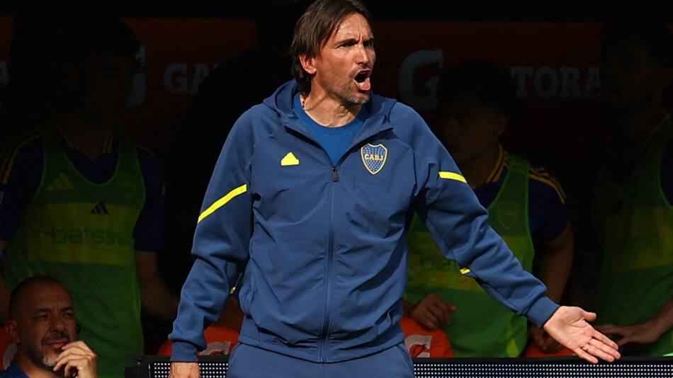 Diego Martínez, entrenador de Boca Juniors. Foto: Reuters