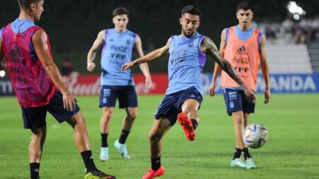 Selección Argentina, entrenamiento. Foto: NA