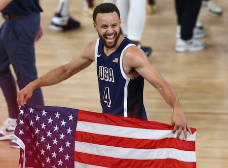 Stephen Curry; Estados Unidos ganó el oro en básquet en los Juegos Olímpicos. Foto: Reuters