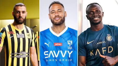 Karim Benzema, Neymar y Sadio Mané, jugadores de renombre que llegaron a la SPL.