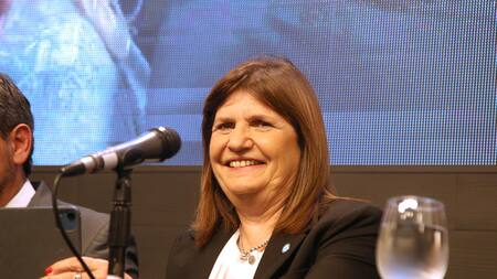 Conferencia de prensa de Patricia Bullrich. Foto: NA