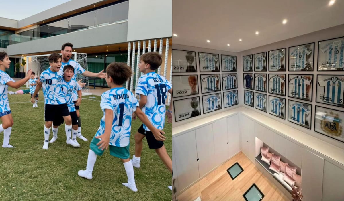 La casa de Lionel Messi en Funes, cerca de Rosario.